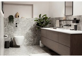 Raft adânc pentru baie Zone Rim, 22 x 11,4 cm, negru