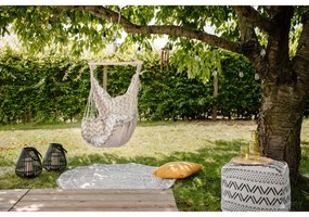 Covor adecvat pentru exterior NORTHRUGS Siruma, ø 140 cm, gri-crem