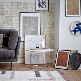 Vază din gresie Bloomingville Elora, înălțime 18 cm, alb