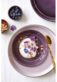 Farfurie roz/gri din gresie ø 27 cm Gastro Grey/Light Pink – Bitz