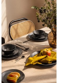 Tacâmuri negru din oțel inoxidabil 16 buc. Modern retro – Premier Housewares