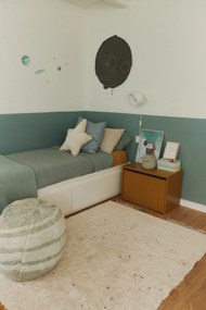 Fotoliu puf pentru copii verde salvie Neptune – Lorena Canals