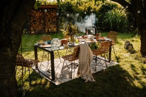 Masă de grădină gri 210 x 100 cm Strong - Bonami Selection