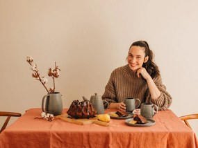 Cană din gresie ceramică Bloomingville Kendra, 500 ml, gri