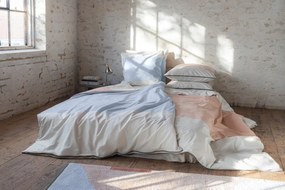 Covor tip traversă albastru deschis/bej lavabil din bumbac 70x150 cm Figura – Mette Ditmer Denmark