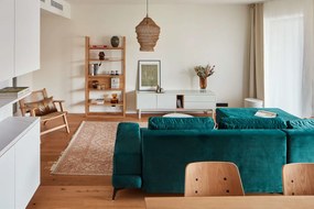 Lustră White Label Lena, ø 48 cm, auriu