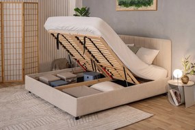 Cutie de depozitare bej din material textil cu capac 35x26x19 cm Soft Storage – Bigso