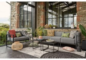 Covor pentru exterior NORTHRUGS Bali, ⌀ 140 cm, negru