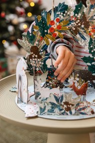 Măsuță auxiliară din aluminiu White Label Ringar, ø 39,5 cm, bej