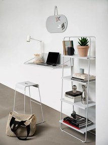 Scaun de bar gri deschis din metal A-Stool – Zone