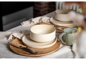 Set de 12 vase din gresie crem Bonami Selection Malia