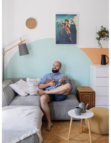 Cană din gresie ceramică Bloomingville Kendra, 500 ml, gri