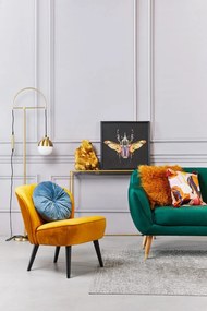 Fotoliu WOOOD Sara, galben muștar