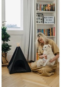 Cort tip teepee pentru animale de companie Wenko, gri închis