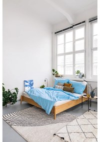 Cearșaf elastic din bumbac Good Morning, 180 x 200 cm, alb