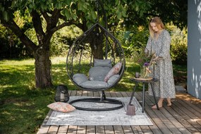 Masă de grădină Bonami Essentials Lounge, ø 51 cm, gri