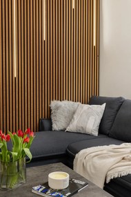 Colțar extensibil cu șezlong pe partea stângă Miuform Charming Charlie, gri antracit