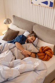 Veioză gri închis LED cu intensitate reglabilă (înălțime 20 cm) Mush – Hübsch