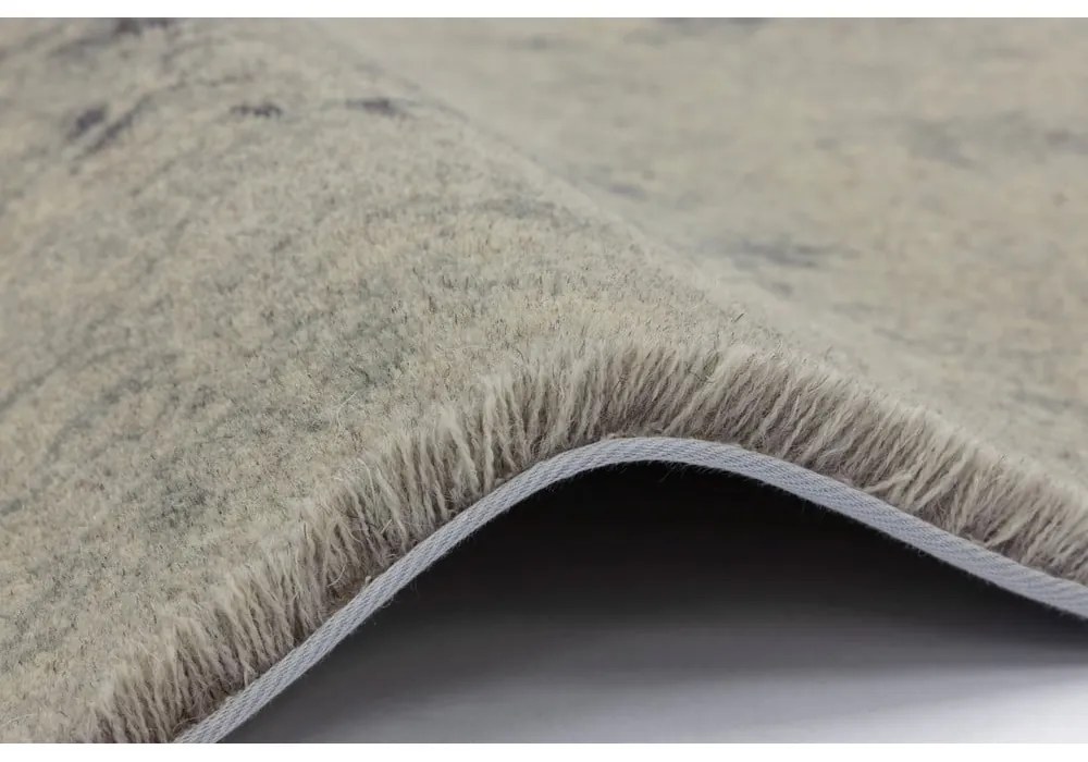 Covor bej din lână 230x340 cm Calisia Vintage Flora – Agnella