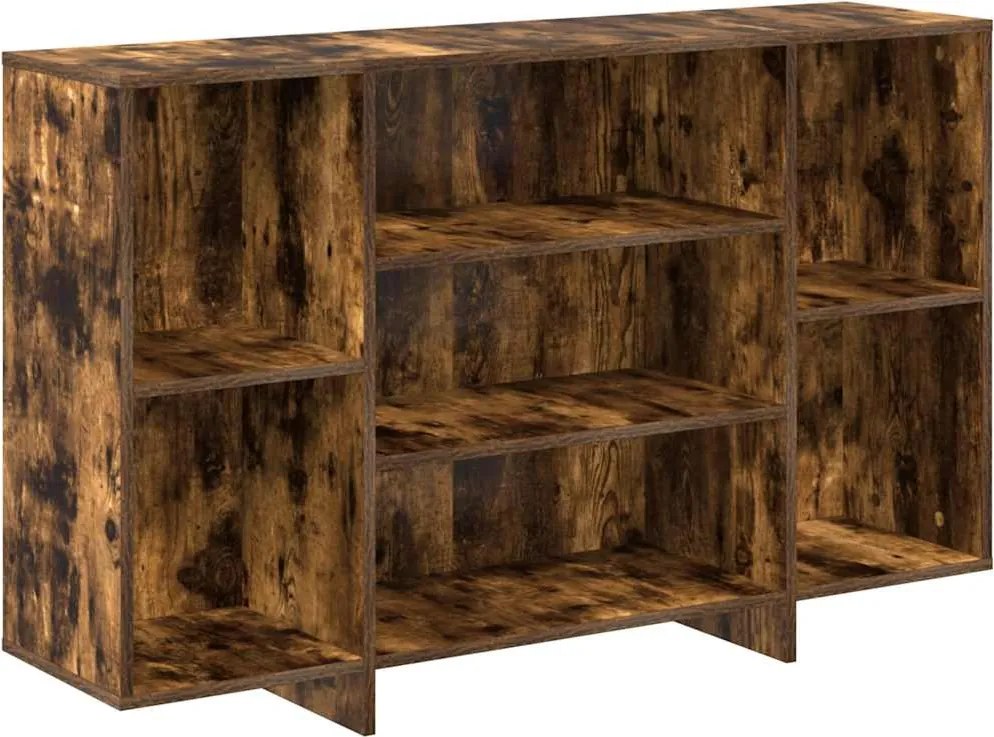 vidaXL Servantă, stejar afumat, 120x30x75 cm, PAL