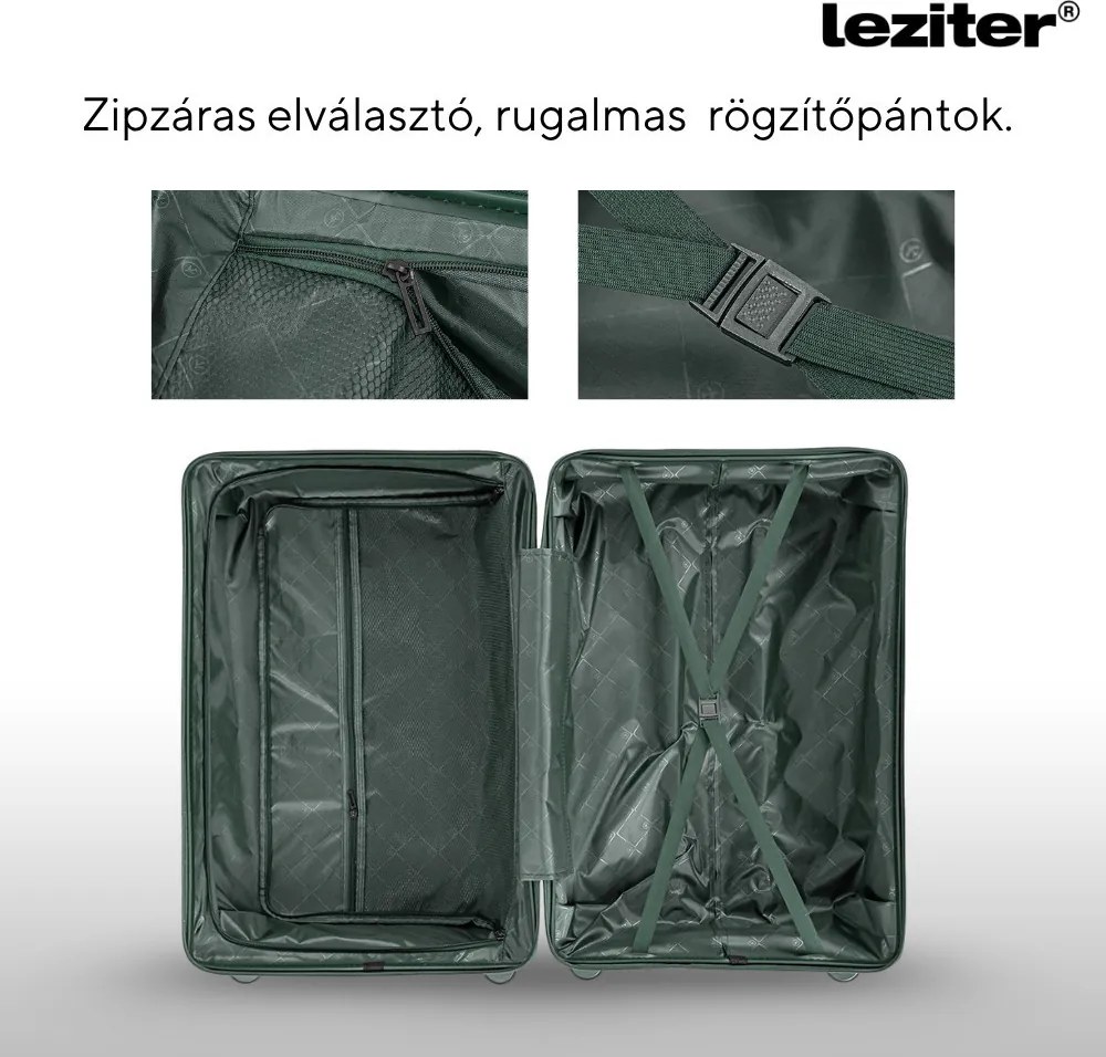 TraveLux Endure gurulós bőrönd szett sötétzöld