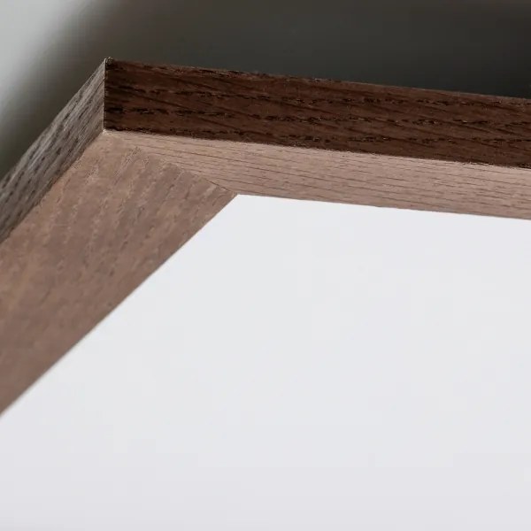Plafonieră LED Brilagi SLIMFRAME WOOD LED/58W/230V 64x64 cm maro închis