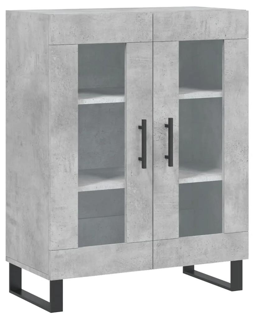827816 vidaXL Servantă, gri beton, 69,5x34x90 cm, lemn compozit