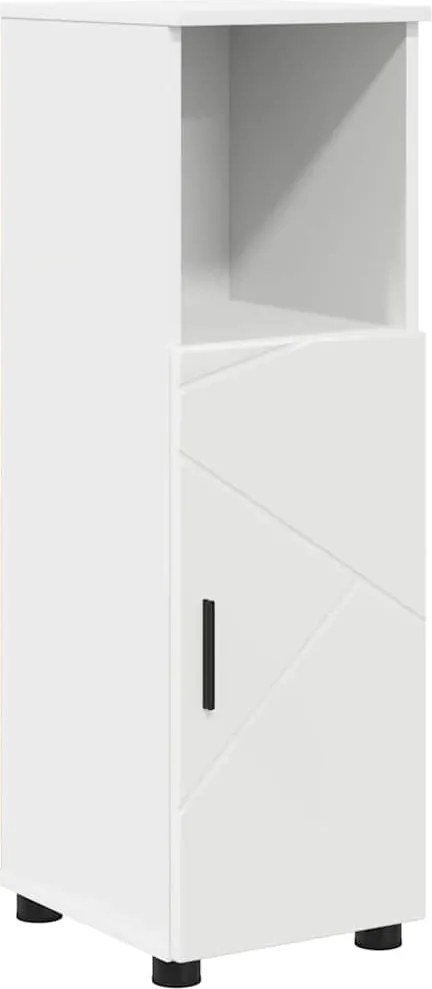 vidaXL Dulap de Baie cu ușă Alb 30 x 35 x 95 cm Lemn compozit & Metal