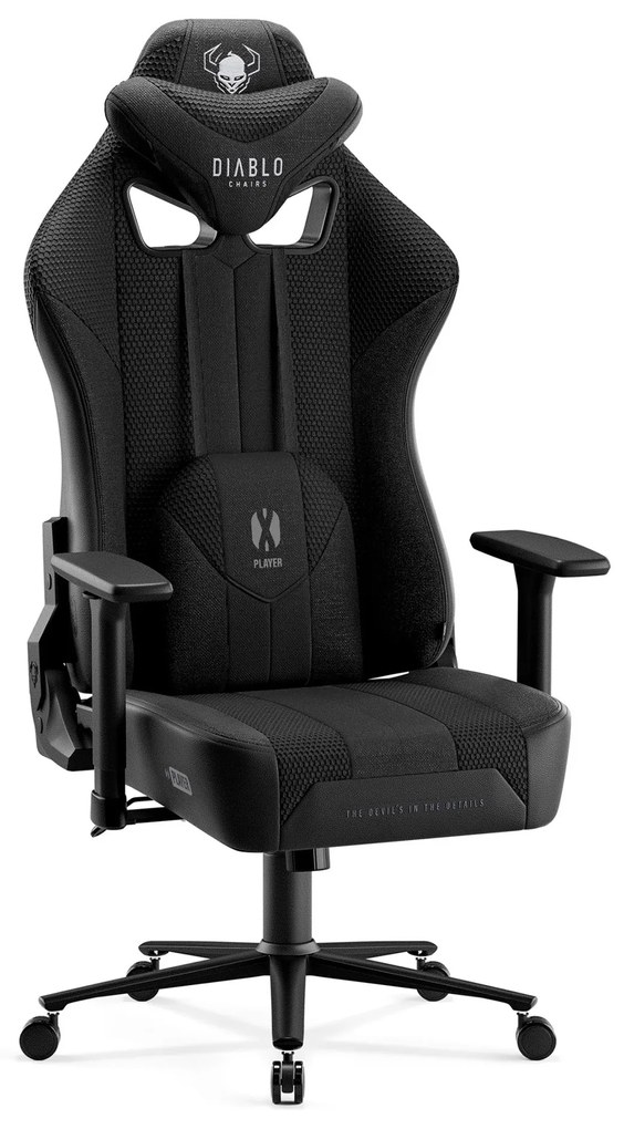 Scaun gaming Diablo X-Player 2.0 din material King Size: Negru