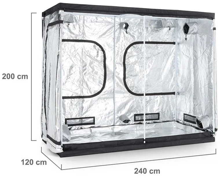 Eden Crestere XL Growbox Growtent homegrowing 240x120x200cm Indoor