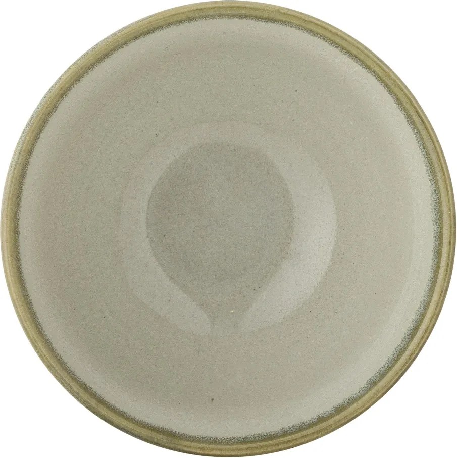 Set 4 boluri din ceramică natur, pictate manual cu motive botanice, „Bethany", 11,5 x 6,5 cm