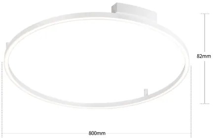 Brilagi - Corp de iluminat LED reglabil PORTOFINO LED/60W/230V Ø 80 cm alb + telecomandă