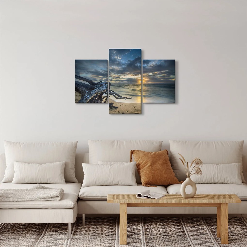 Tablou cu marea în apus de soare (90x60 cm)