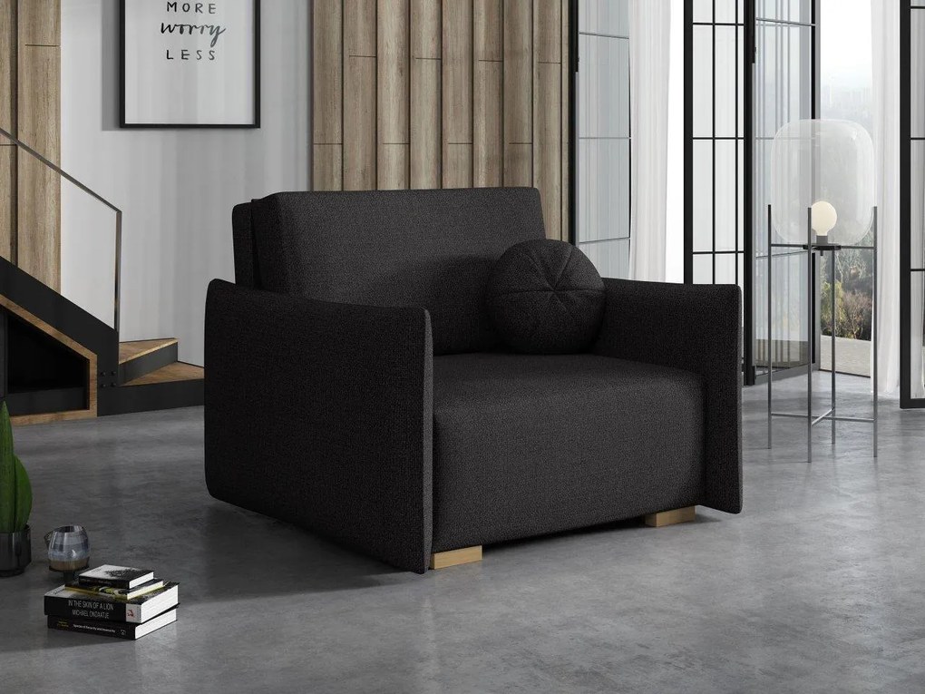 Fotoliu extensibil Clovea Glov I (Negru) (cu sp. depozitare). Promo -16%. 1105664