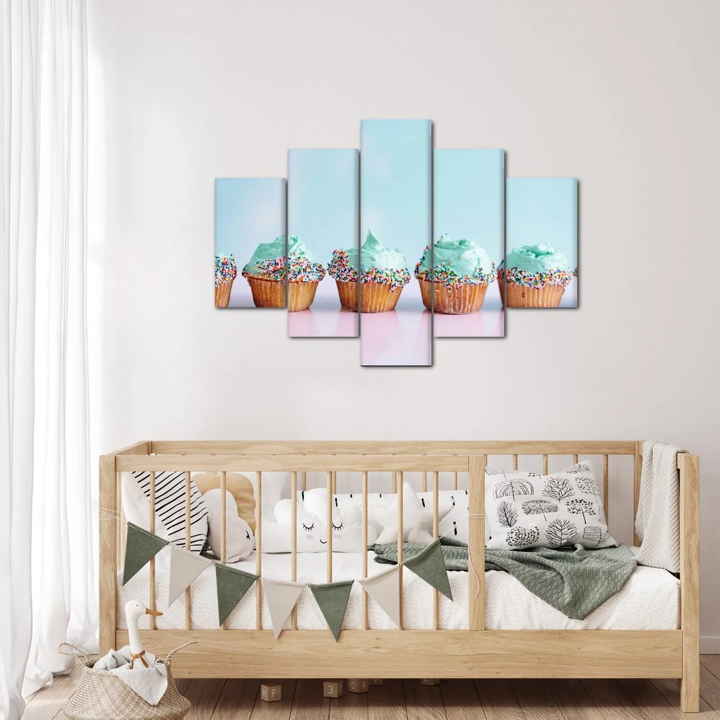 Tablou cu cupcakes (150x105 cm)