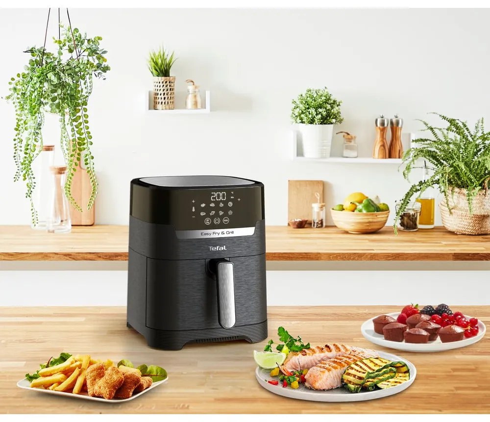 Air fryer negru Easy Fry &amp; Grill – Tefal