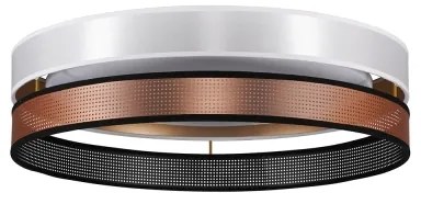 Duolla- Plafonieră LED ROLLER DUO SHINY LED/24W/230V d. 45 cm alb/cupru