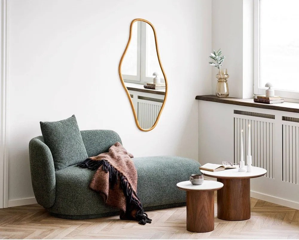 Măsuță auxiliară rotundă cu blat ceramic ø 40 cm Noli – House Nordic