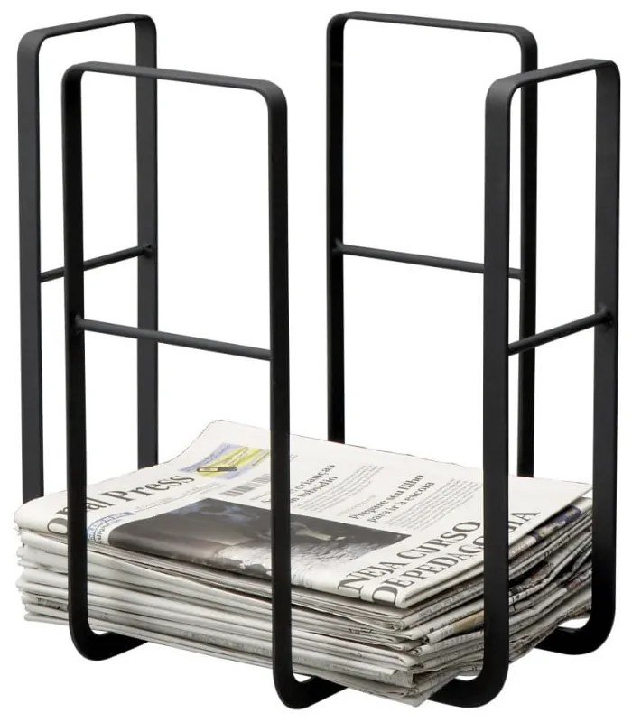 Suport pentru reviste și ziare YAMAZAKI Tower, negru