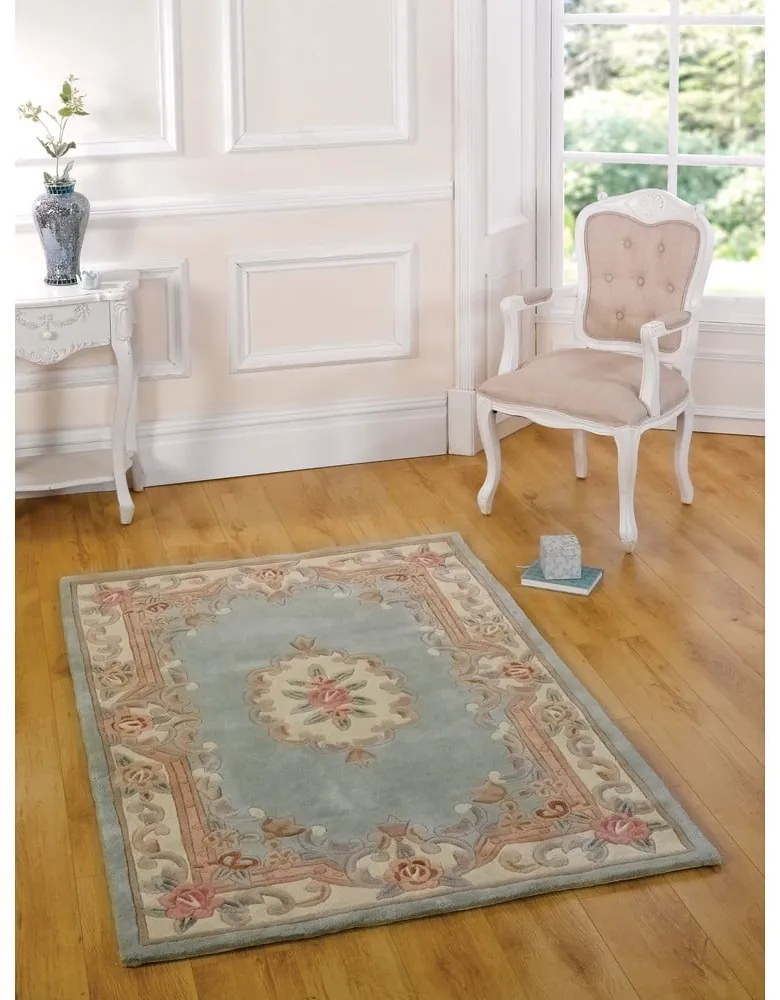 Covor din lână Flair Rugs Aubusson, 75 x 150 cm, verde
