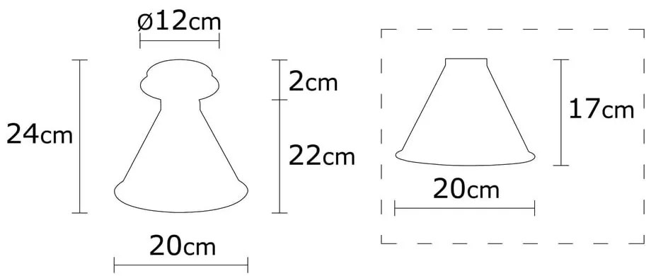 Plafonieră în culoarea bronz cu abajur din metal ø 20 cm Berceste – Opviq lights