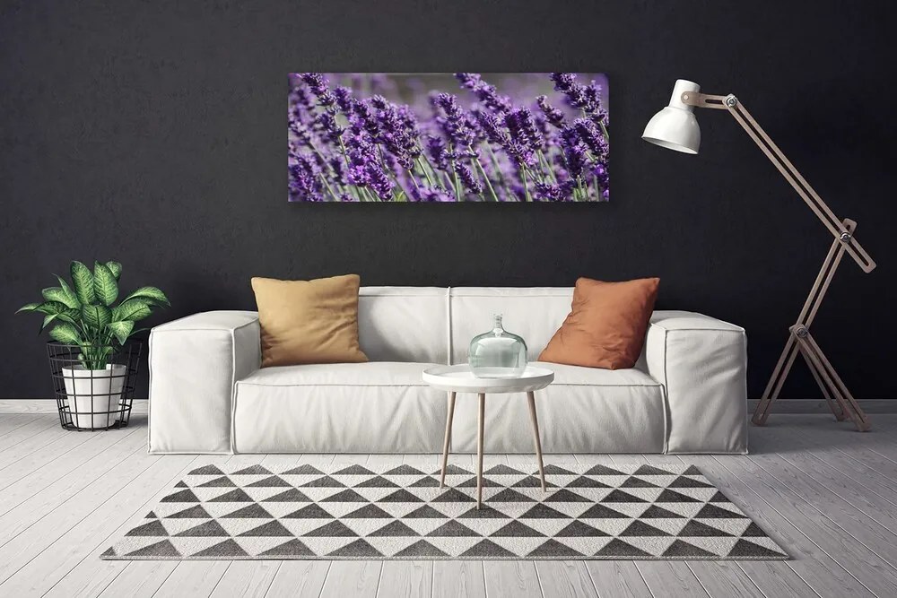 Tablou pe panza canvas Flori Floral violet