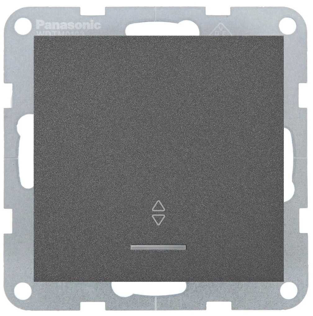 Intrerupator cap scara cu led 10A, IP20, Grafit, Panasonic Karre Plus 55
