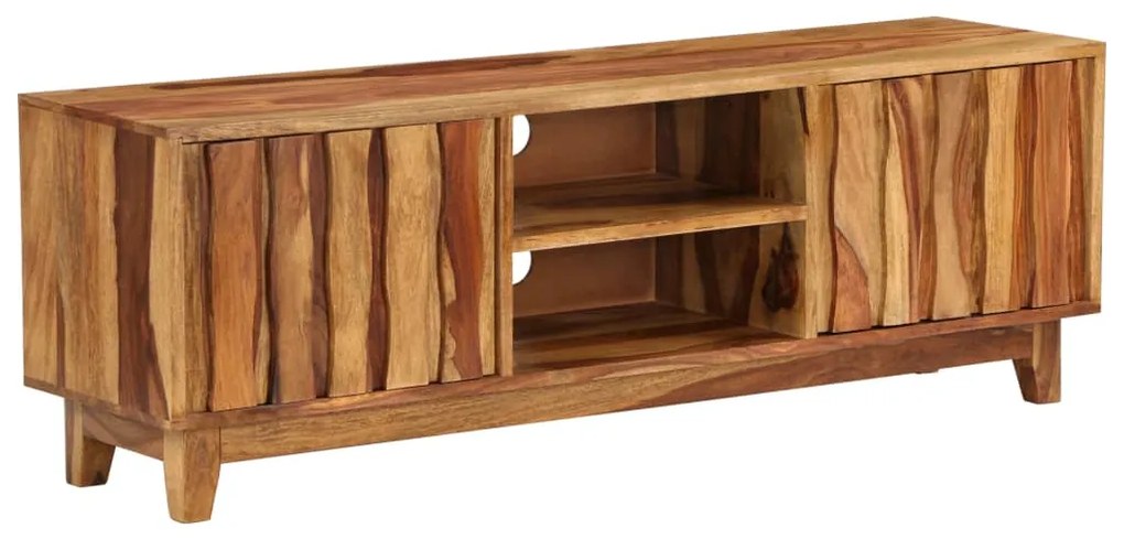 vidaXL Comodă TV, lemn masiv de acacia, 118 x 30 x 40 cm