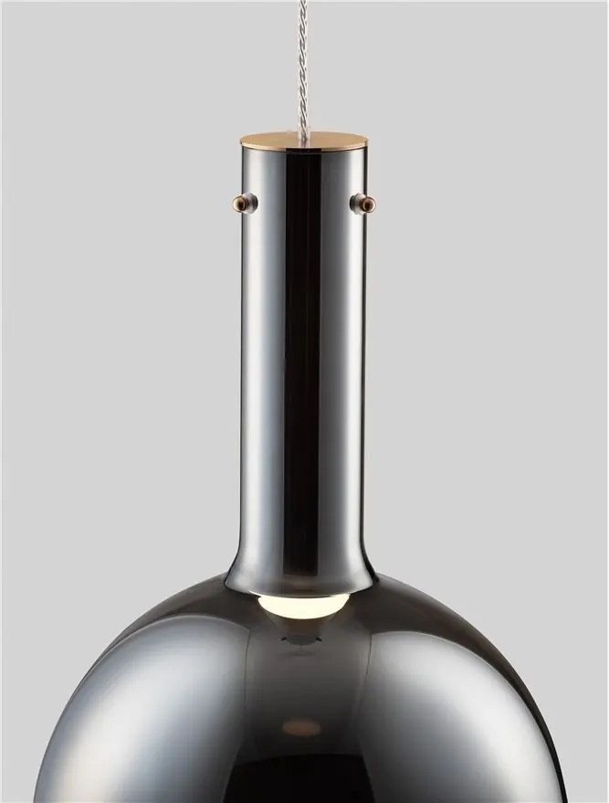 Pendul LED design decorativ NOSTOS Smokey Gray, NVL-9009222