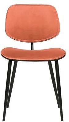 Scaun dining din catifea coral Jackie Dining Chair Velvet Coral