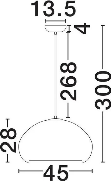 Lustra design decorativ PASHIO 28cm