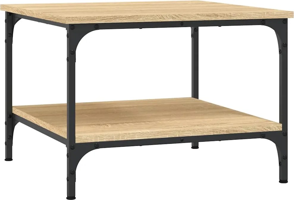 vidaXL Măsuță de cafea, stejar sonoma, 55x55x40 cm, lemn prelucrat