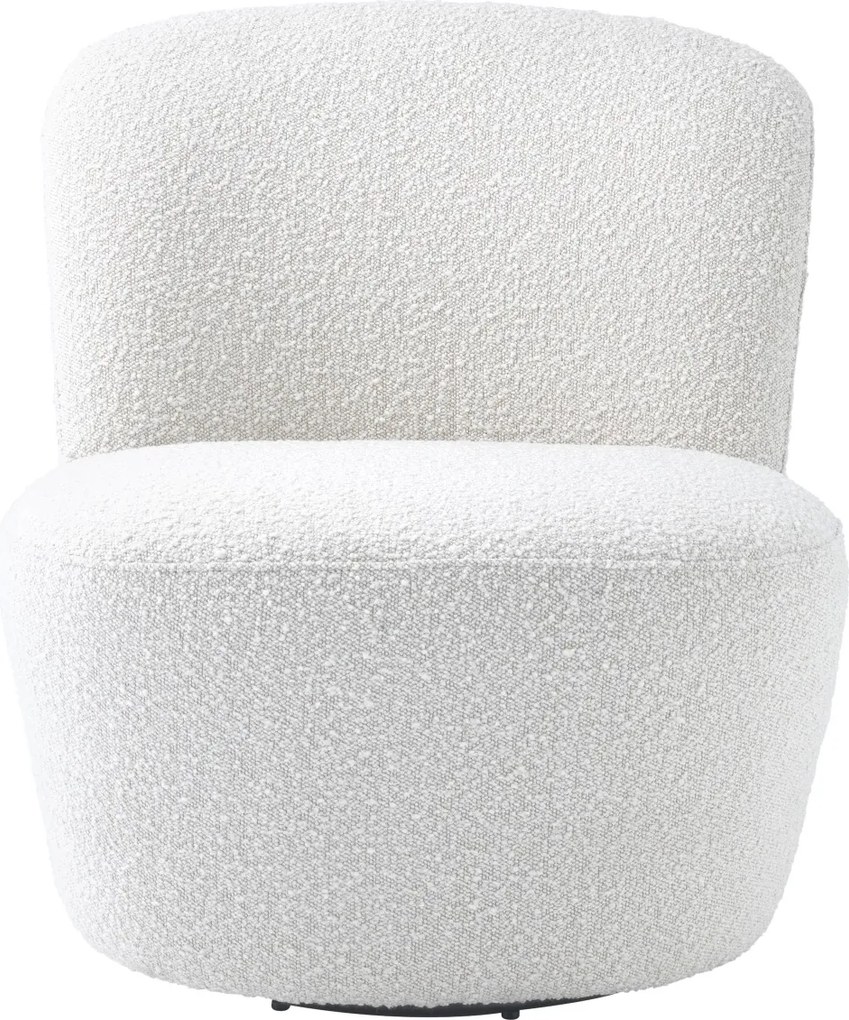 Fotoliu pivotant design LUX Doria, alb 113458 HZ