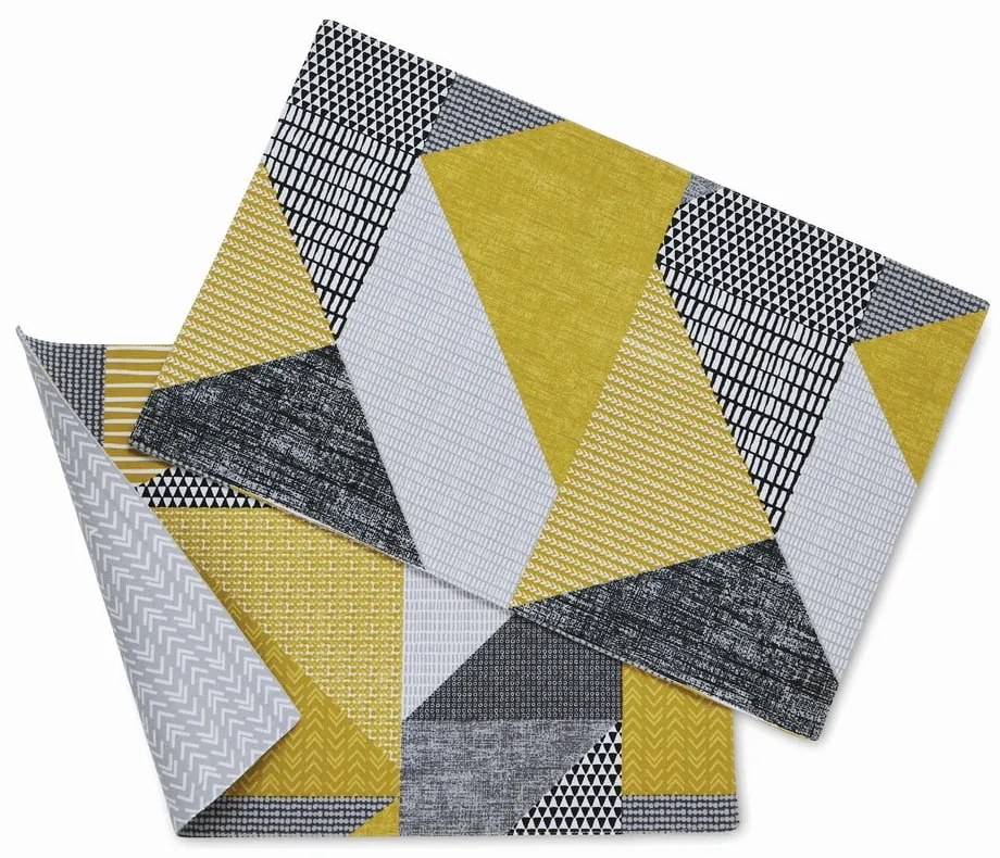 Suport pentru farfurii 2 buc. din material textil 46x30 cm Larsson Geo – Catherine Lansfield